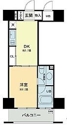 ベルファース本郷弓町 7階1DKの間取り