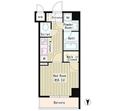 ステューディオ神保町II 6階1Kの間取り