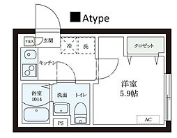 レピュア本郷レジデンス 1Kの間取図画像
