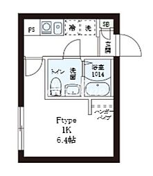 レピュア小石川レジデンスII 1Kの間取図画像