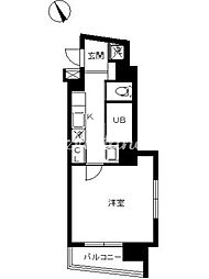 スカイコート後楽園EAST 1Kの間取図画像