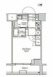 プラウドフラット外神田 1Kの間取図画像