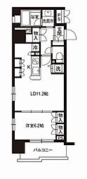 レジディア御茶ノ水 1LDKの間取図画像