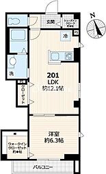 ポルトフィーノ本郷 1LDKの間取図画像