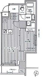 GranForks神田イーストタワー 1LDKの間取図画像