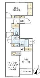 ビューテラス茗荷谷 2LDKの間取図画像