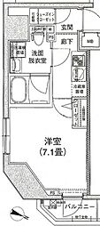 アイルイムーブル御茶ノ水 1Kの間取図画像