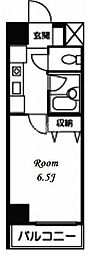 ラフィーネ本郷 1Kの間取図画像