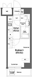 プラウドフラット小石川 1Kの間取図画像
