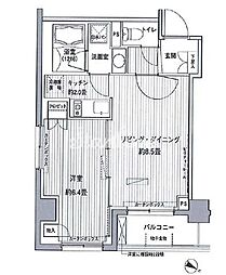 ヒューリックレジデンス茗荷谷 1LDKの間取図画像
