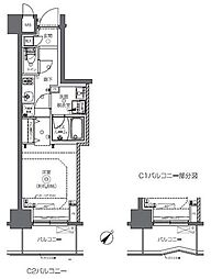 ZOOM日本橋馬喰町 1Kの間取図画像