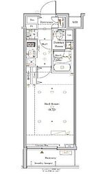 The Log日本橋（ザ・ログ日本橋） 6階1Kの間取り