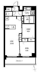 アーバンパーク船堀II 2LDKの間取図画像