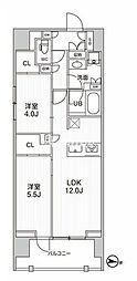 墨田区業平3丁目マンション 2LDKの間取図画像