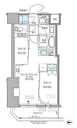 パークアクシス住吉ガーデンスクエア 2LDKの間取図画像