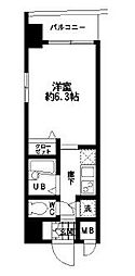 HF東日本橋レジデンス 1Kの間取図画像