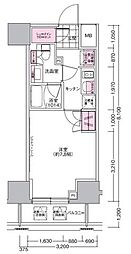 プレジリア東日本橋 1Kの間取図画像