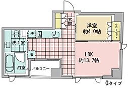 アズ日本橋人形町 1LDKの間取図画像