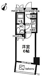 レジディア日本橋人形町2 1Kの間取図画像