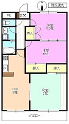 神科グランドマンション 3LDKの間取図画像