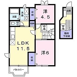 ベルグランデmB 2LDKの間取図画像