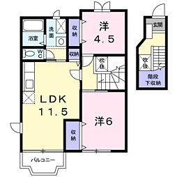 間取図画像 2LDK