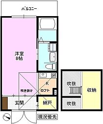 ＳａｉｎＫ 2階1SKの間取り