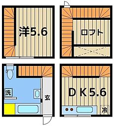 NORTH POINT 3階1DKの間取り