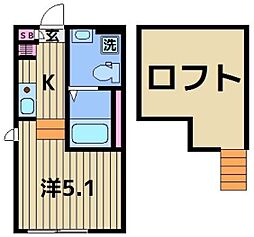 間取図画像 1K