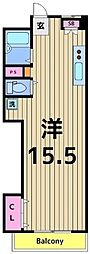 宮内サンハイツC棟 1Kの間取図画像