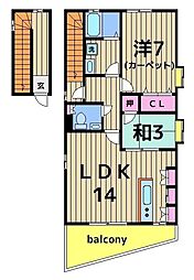 紺屋ビル 2LDKの間取図画像