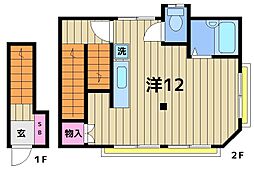 パレス弘道 ワンルームの間取図画像