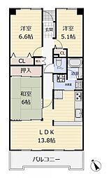 間取図画像 3LDK