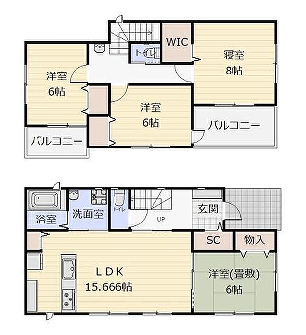 1号棟間取図