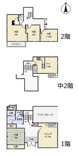 間取り：304000345365