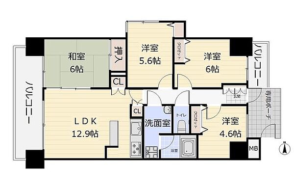 間取り：304000345738