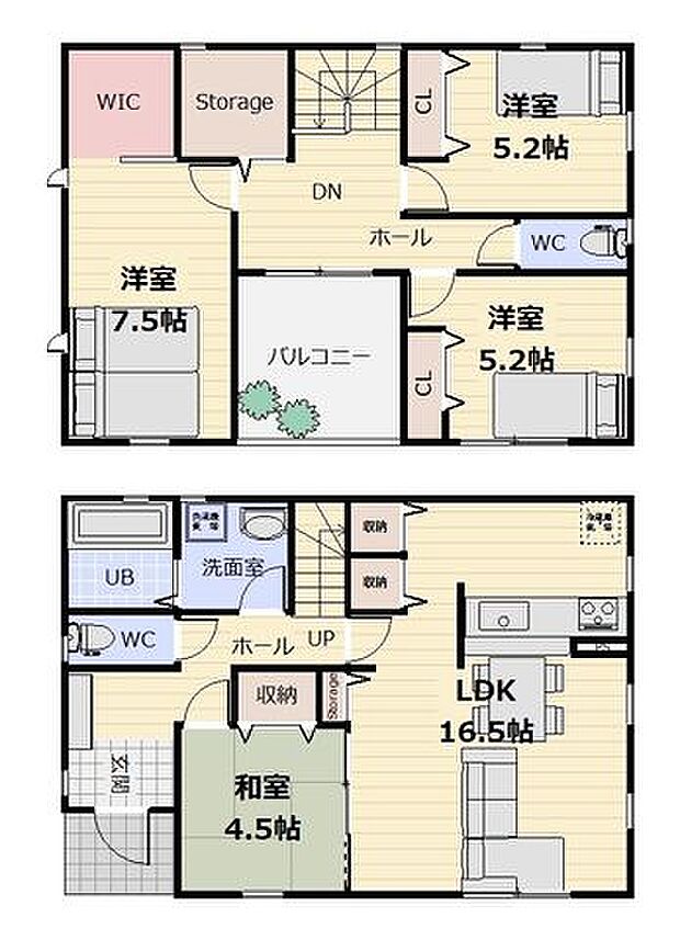 《1号棟》間取図