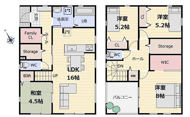 《2号棟》間取図