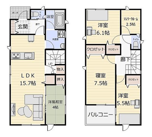 1号棟間取図