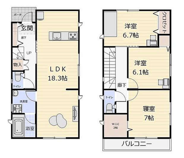 2号棟間取図