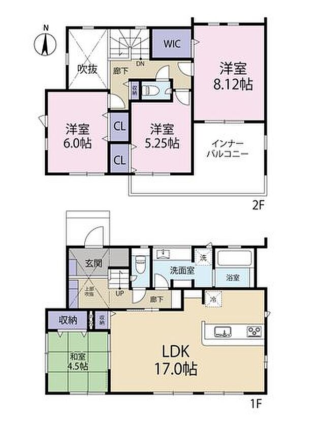 〈1号棟〉ルーフバルコニーや吹抜のあるこだわりの間取り