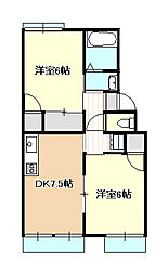 シャトル阿佐 2DKの間取図画像