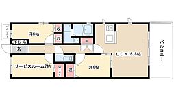グラン・アベニュー 名駅南 5階2SLDKの間取り