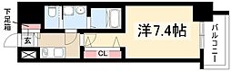 S-RESIDENCE名駅南 11階1Kの間取り