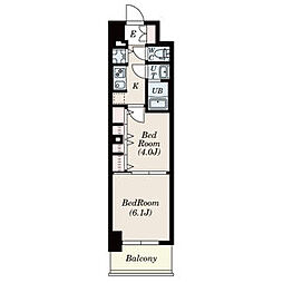 S-RESIDENCE六番町 2Kの間取図画像