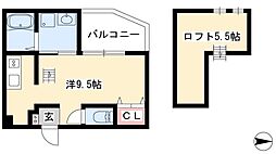ForteI 1階ワンルームの間取り