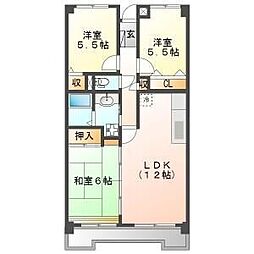 サンメゾン八熊 9階3LDKの間取り