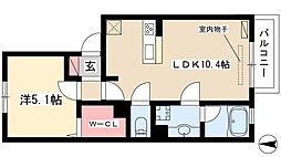 アルページュ 1LDKの間取図画像