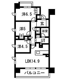 レジェイド名古屋 3LDKの間取図画像