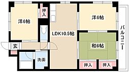 サンライトマンションIII　西棟 2階/-